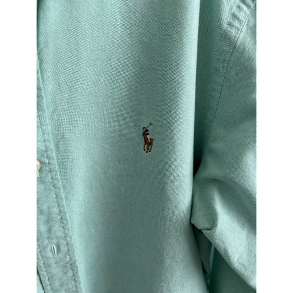 Lauren Ralph Lauren Dress Shirt Green Classic Fit men's size 15.5 32/33 - Picture 3 of 12